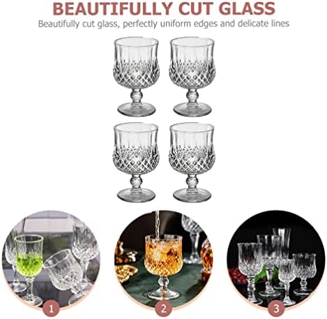 כוסות זכוכית לוקסשיני כוסות יין מרטיני גביע קוקטייל מרטיני 4 יחידות כוס יין כוס יין גביש כוס גבייה משקאות כוס