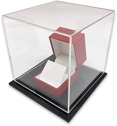 קופסה אקרילית עם מכסה - תצוגת תכשיטים/ סחורה/ קוביית תצוגה/ אחסון חבילה יחידה