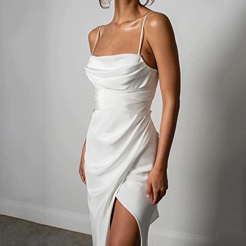 Everlove White Lace שמלות כלה לנשים שיפון שרוול ארוך שמלת כלות חוף פתוח