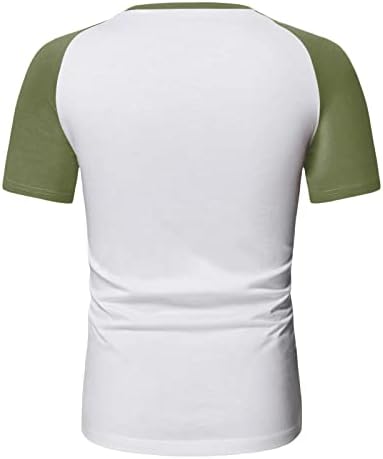 חולצות טריקו של שרוול קצר של XXBR, טלאי גוש גברים טלאים פרפר הדפס צוואר עגול צוואר צמרות טיס