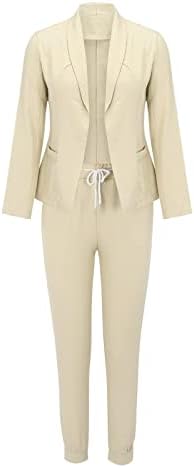 סטים של חליפות עסקיות אלגנטיות מערכות בלייזרים + מכנסיים 2 תלבושות לנשים