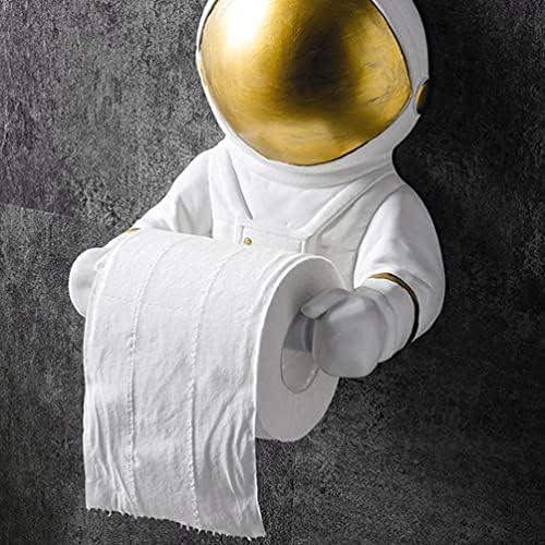 מחזיק גליל מטבח Artibetter Astronaut Roll מחזיק נייר שרף נייר מתלה נייר מגבת מגבת עמדת נייר טואלט מארגן