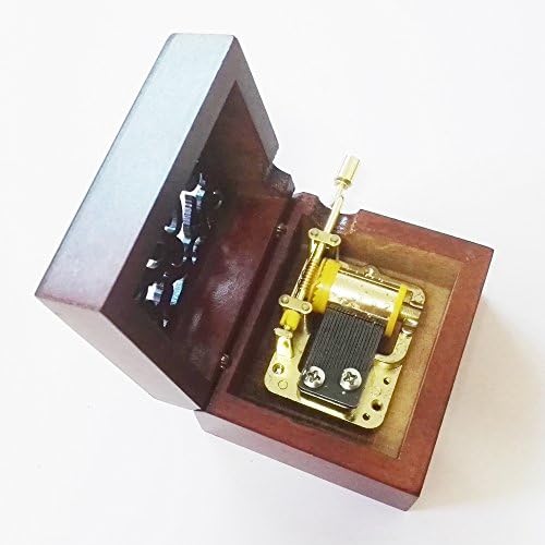 Fnly 18 הערה עתיקות קופסה מוזיקלית עתיקה עתיקה עם תנועה ציפוי זהב, קופסת מתנה למוזיקה, קופסת מוזיקה מדהימה