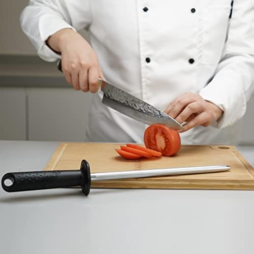 119 נ יהלום מוצק חידוד פלדת סכין להב מחדד השחזה מוט מקצועי מטבח שף מקל