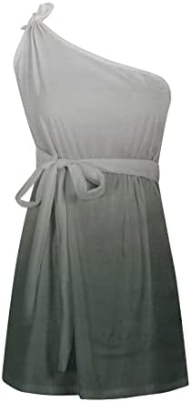 שמלת קיץ פרחונית של נשים אופנה סקסית שמלה אחת ללא שרוולים שמלות מיני חוף מזדמנים עם חגורה עם חגורה