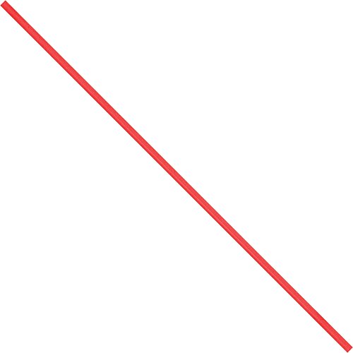 טוויסט טוויסט טוויסט של נייר אספקה ​​עליון, 7 x 5/32, אדום