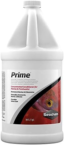 Seachem Prime Fresh Frender ו- Salt Waterer - מסיר כימי ומגנה מרעלים 1 Gal & Stressguard הגנה על מעיל