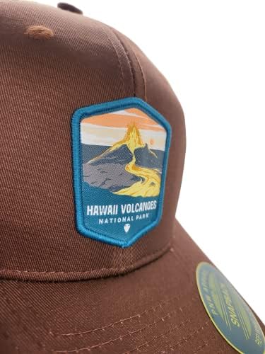 כובע משאיות הוואי - רשת בייסבול של Snapback עם תיקון הפארק הלאומי