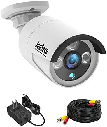 Jousecu HD 1080p מצלמת טלוויזיה במעגל סגור כבלים + 60ft כוח BNC BNC + 12V 1A אספקת חשמל