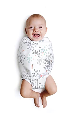 אמב דו-כיווני Starter Baby Swaddle, 6-14 קג, שק חוטט יילוד 0-3 חודשים, Zip & Velcro Swaddle 0-3