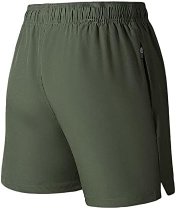 מכנסיים קצרים אתלטים של Ozmmyan לגברים כושר מוצק של המותניים המוצקים במכנסיים מהיר לייבוש מהיר מכנסי חוף חמש