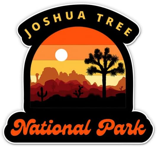 מדבקת הפארק הלאומי עץ ג'ושוע - מדבקת מחשב נייד 3 אינץ ' - ויניל אטום למים לרכב, טלפון, בקבוק מים - JTNP מדבקות