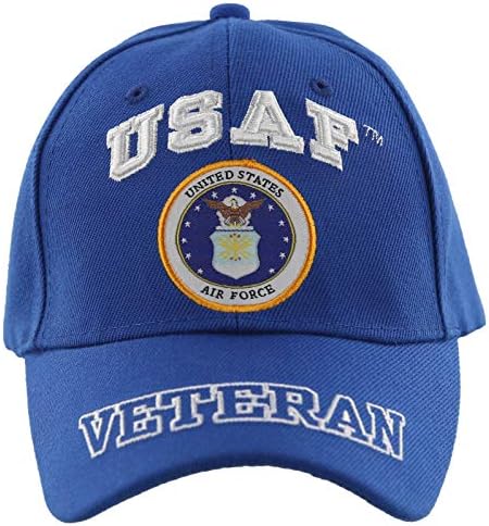 כובע בייסבול כחול ותיק של חיל האוויר האמריקאי / מורשה