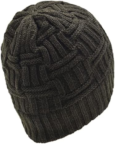 ג טרנדי קל משקל חורף חם שמנמן רך למתוח כבל לסרוג אופנתי גולגולת כובע כובע