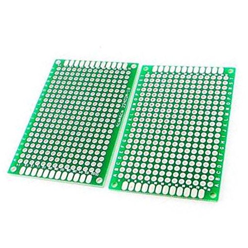 לוח PCB דו צדדי 4 סמ x 6 סמ מגרש חור 2.54 ממ עובי 1.6 ממ 10 יחידות