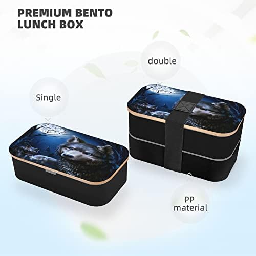 Allgobee Bento Boxo Box Bento-Goodnight-Mone Box עם סכום סט 40oz Bento Bento Box