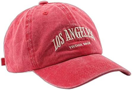 לוס אנג 'אנג בייסבול כובע כותנה מתכוונן נמוך פרופיל סטרפבק שטף בציר במצוקה ג' ינס שמש אבא כובע