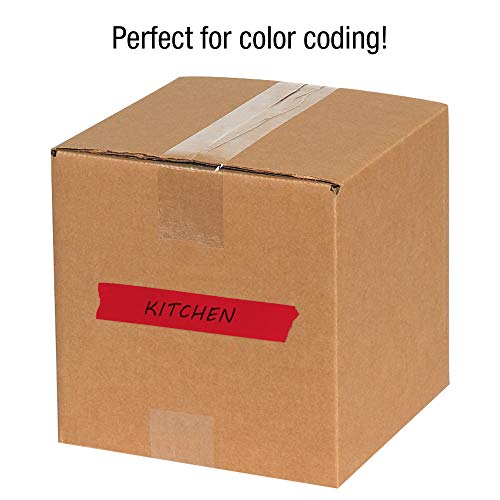 קופסאות קלטת מהירה לוגיק® קלטת מיסוך, 4.9 מיל, 2 x 60 yds, אדום