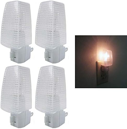 4 חבילה לילה אורות על כיבוי בהיר לבן אור המרכז קיר תקע בית בטיחות