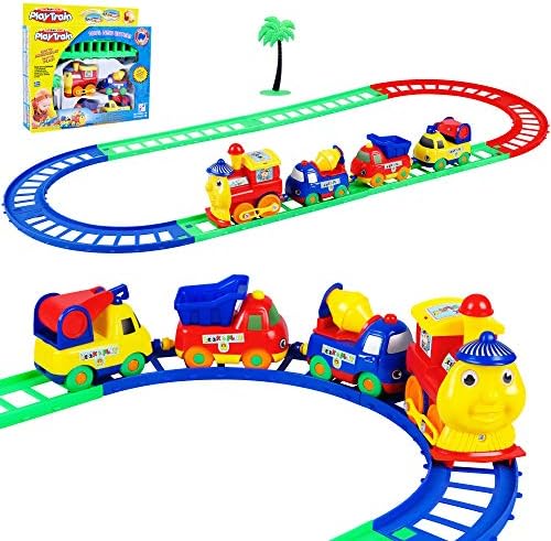 צעצוע של רכב רכב, סט רכבת פעוטות, כולל 8 רצועות 4 מכוניות ועץ, צעצועי פעוטות, מתנה לבנות בנות