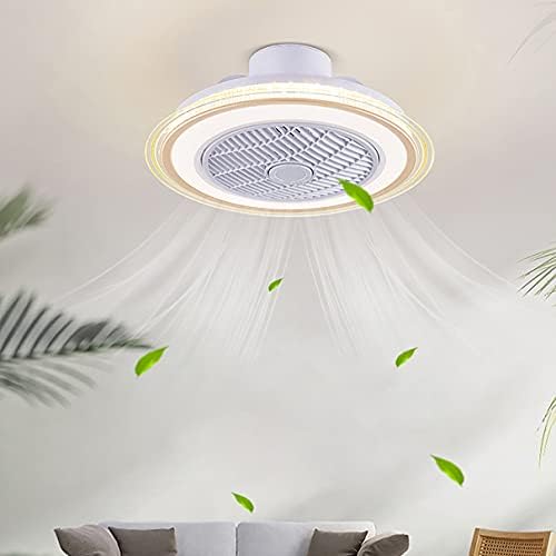 מאוורר LED Neochy עם תאורת תקרה ושלט רחוק שקט 3 מהירויות חדר שינה לעומק אור תקרת מאוור