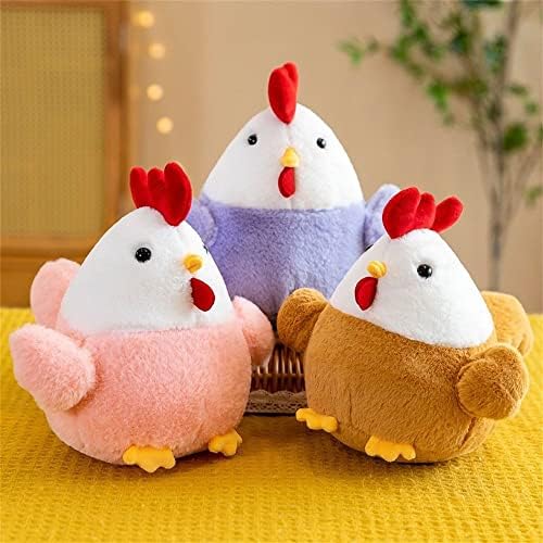 צעצועים של Houchu Chicken Plush Plush יום הולדת חמוד צעצועים ממולאים לילדים כרית בובה למבוגרים קטיפה בובה.