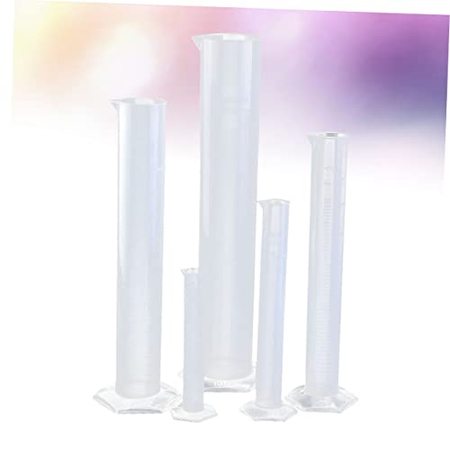 טופיקו 5 יחידות זכוכית מדידה כוסות מדידה זכוכית גליל מדורגת בצינורות מדידה בצילינדר צינורות בדיקת