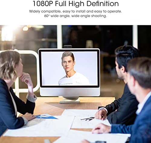Spoety Spree 1080 מצלמת רשת, 1080p מלא בהגדרה גבוהה מיקוד Auto Modient הגנה גבוהה WebCam תואם לרוב לכנס