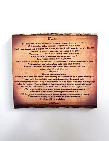 שלט עץ דסידרטה-שיר על לוח עץ כפרי