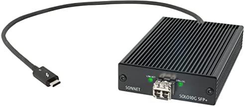 SONNET SOLO 10G Thunderbolt 3 ל- SFP+ 10 מתאם Ethernet Gigabit