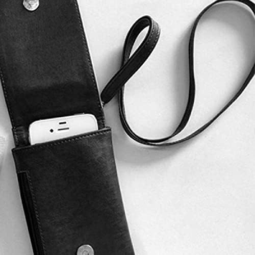 צביעת ארנק טלפון פרח חום יפני ארנק תלייה כיס נייד כיס שחור