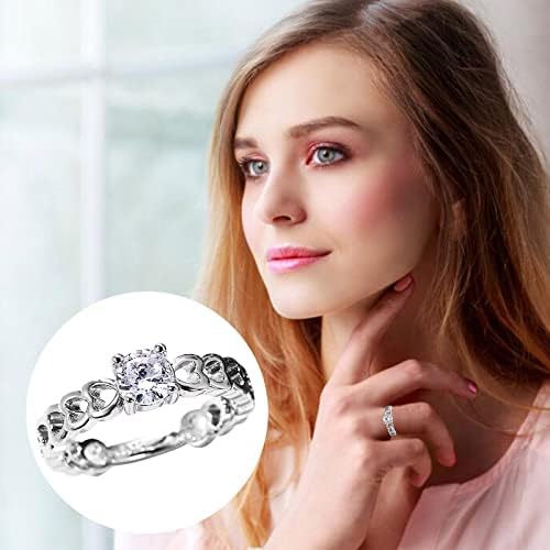 2023 טיפת מים חדשה בצורת יהלום מלא אהבה טבעת נחושת אופנה טבעת חלולה טבעת טבעת טבעת טבעת
