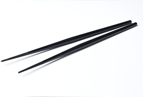 MT Chupsticks Non-Tip מתומנים מקלות מטפלים בגודל 8.9 אינץ 'שחור מיוצר ביפן
