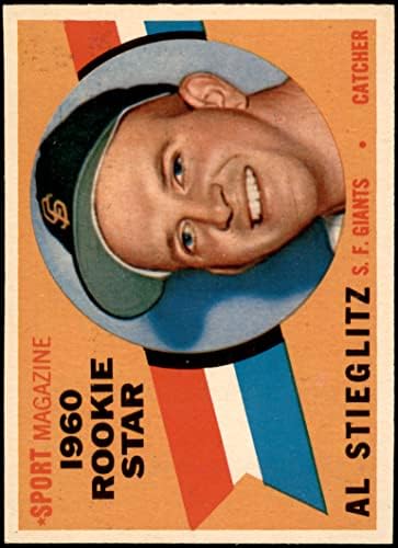1960 Topps 144 טירון כוכב Al Stieglitz San Francisco Giants NM+ Giants