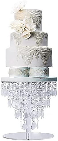 עמדות עוגות אקריליות קריסטל מוגדרות למגדל מרכזי החתונה שולחן