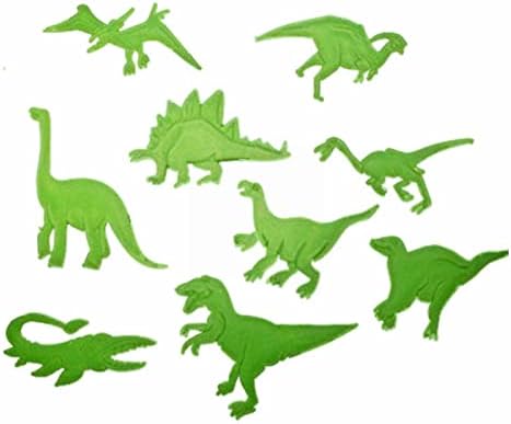 קישוטים לדינוזאורים ביתיים מדבקות קיר זוהרות זוהר 3D בדינוזאורים כהים קיר דקורטיבי לילדים לתינוקות