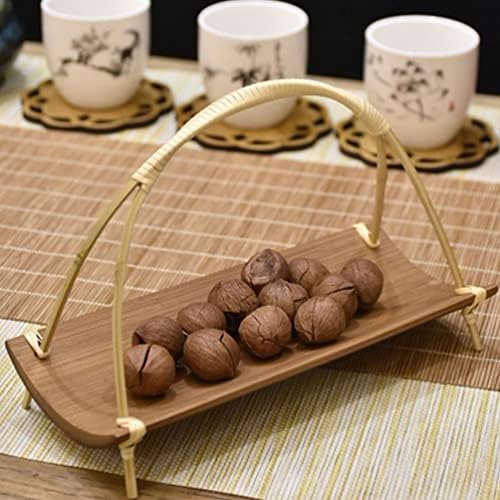 קינוח קינוח של Upkoch צלחות חטיף פירות פירות מעץ: סגנון יפני מנות מנות קינוח מחזיק אוכל מיובש סושי צלחת