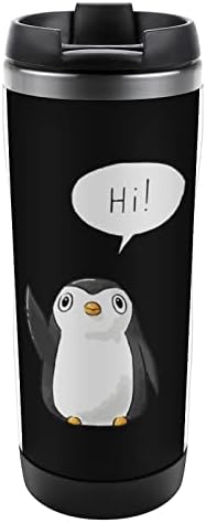 פינגווין היי ספלי קפה נסיעות עם כוסות מבודדות מכסה בקבוק מים קיר כפול