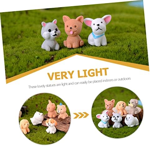 צעצועים 12 יחידות מיני גורים מיני גורי פלסטי פלסל כלבים פסלוני כלבים מסיבת כלבים מעדיפה תינוק משחק