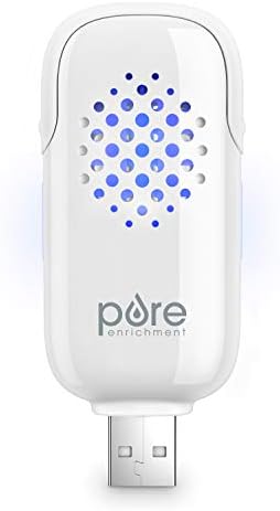 העשרה טהורה Purespa USB מפזר ארומה אישי - מפזר שמן אתרי נטול BPA עם 3 רפידות מילוי ארומתרפיה