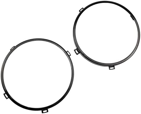 עגול פנס הרכבה התמך סוגר טבעת סט עם פנס מתכת טבעת תתאים עבור ג ' יפ רנגלר 2007-2017 שחור 7 אינץ