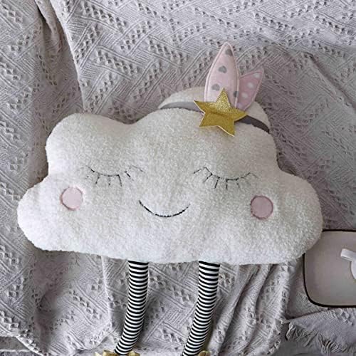 כרית ענן צעצועית חמודה 2 חתיכות ענן בובת ענן כרית כרית כרית כרית כרית קריקטורה בובות ממולאות בובה דקורטיבית