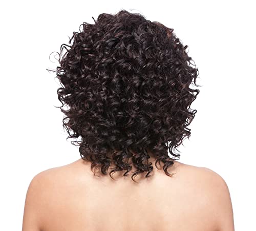 זה פאה שיער טבעי פאה - עמוק גל צבע - 1-שחור משחור