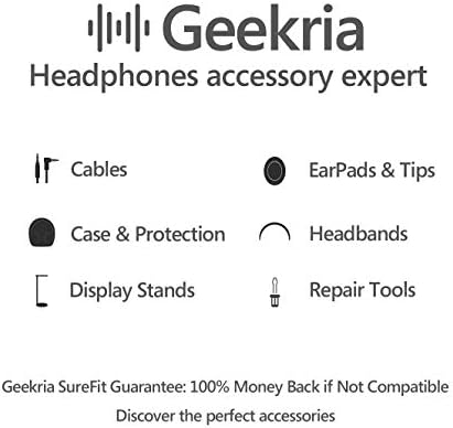 שקית Geekria לאוזניים/תיק מארגן אוזניות/אוזניות אוניברסאליות שקיות מגן/אוזני אוזניות כיס/ארנק מטבעות