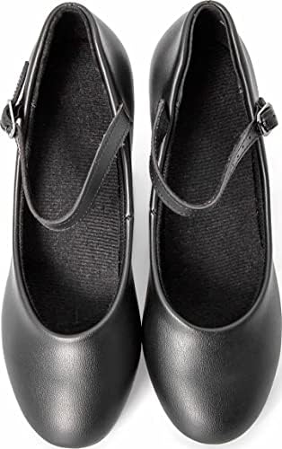 Linodes PU עור קרסול קרסול נעל נעל 1.55 '' נעלי ריקוד לנשים UPD