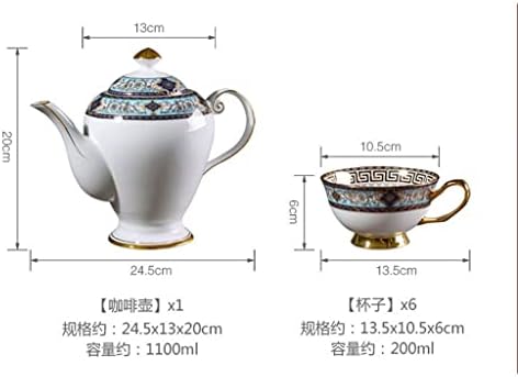 ארמון FSYSM עצם הסגנון האירופי סין קפה סט קישוט לקישוט חדר קישוט תה תה תה אחר הצהריים עם מגש