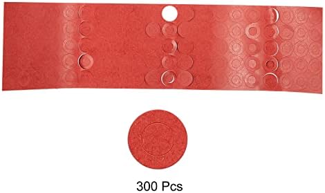 בידוד סוללה של Meccanixity בידוד טבעת 300 יחידות 10.5 ממ כרית נייר דבק אדומה לתאים