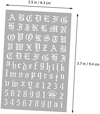 מינקיסי 15 סטים נייל מדבקות טרנדי מדבקות גליטר מכתבי מדבקות מדבקה על ידי מספרי כוכב נייל מדבקות מניקור