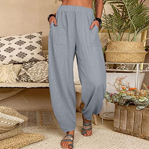 Beuu קיץ מכנסי טרנינג מכנסי טרנינג עם כיס מכנסי קרסול מכנסי קרסול רופפים מכנסיים מחודדים מכנסיים מחודדים