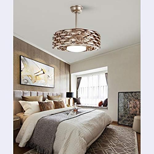 מאוורר תקרה של Sggainy עם אורות, אורות מאוורר תקרה מודרניים חדר אוכל חדר אוכל חדר שינה שלט רחוק מנורות מאוורר